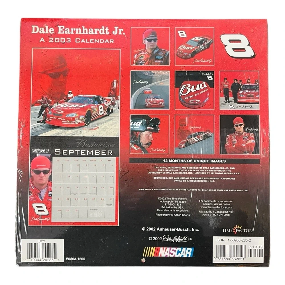 Dale Earnhardt‎ Jr 2003 NASCAR Calendar